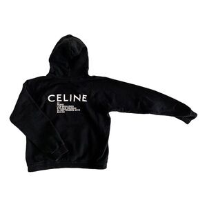 Celine x Hedi Slimane Paris Invitation Logo Hoodie